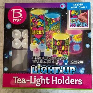 Children's Light-Up Design-Your-Own Tea-Light Holders Kit